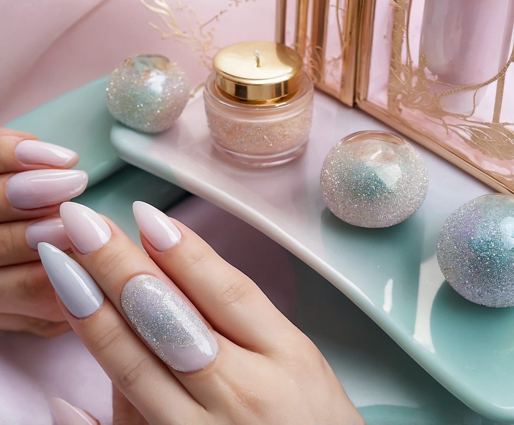 Uñas impecables y estilizadas, arte visual.